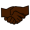 Handshake - Black emoji on Emojidex